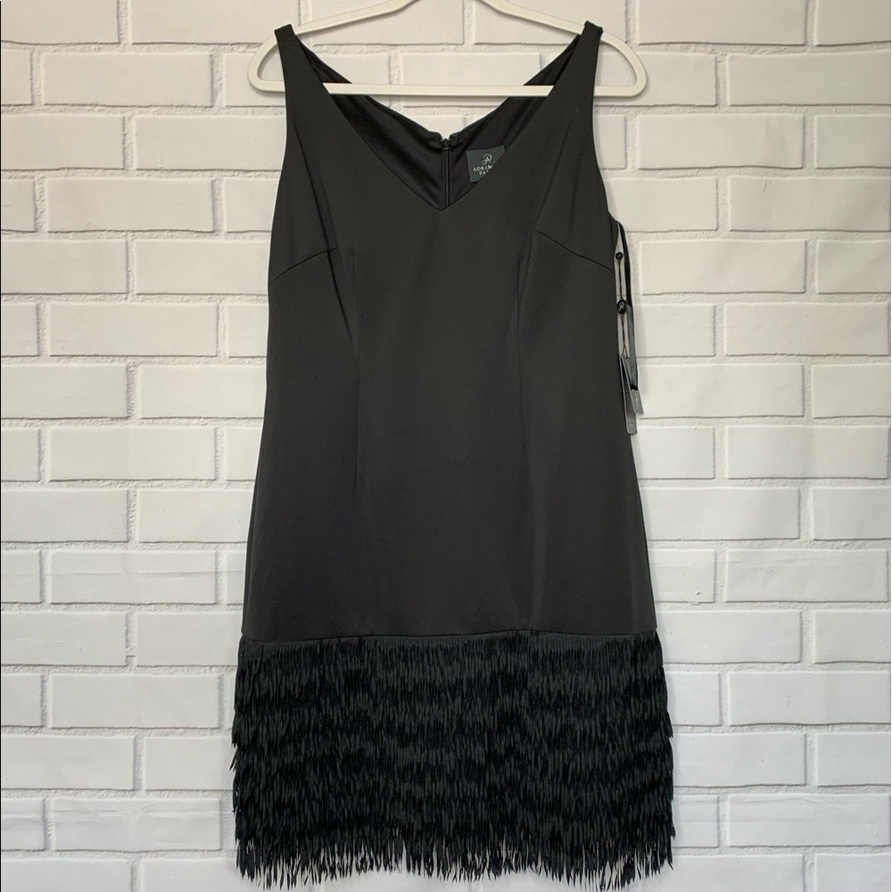 NEW Adrianna Papell Sleeveless Black Evening Dress